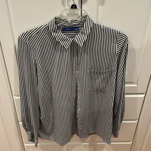 Blouse-black and white stripes